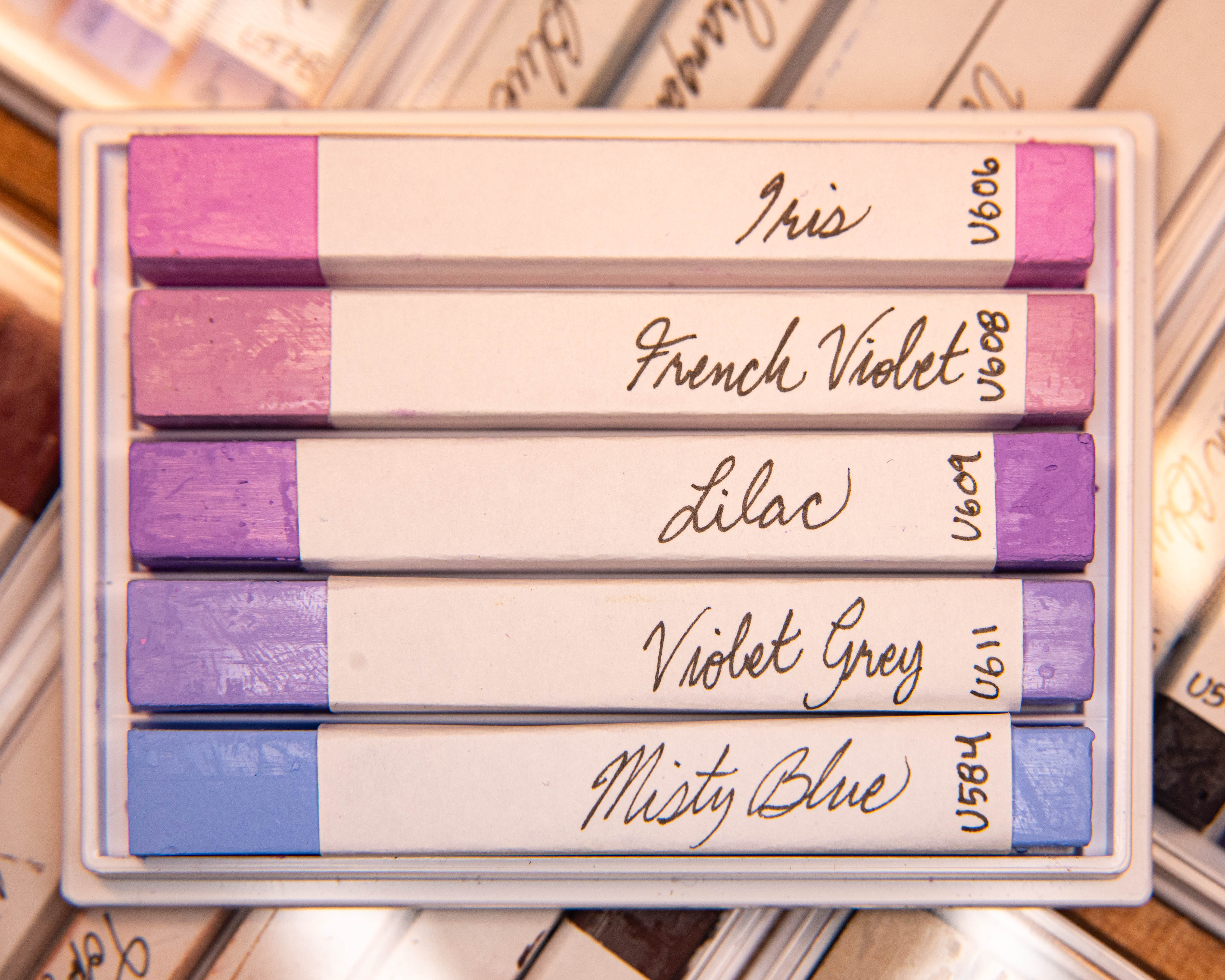 Holbein Oil Pastel Labels
