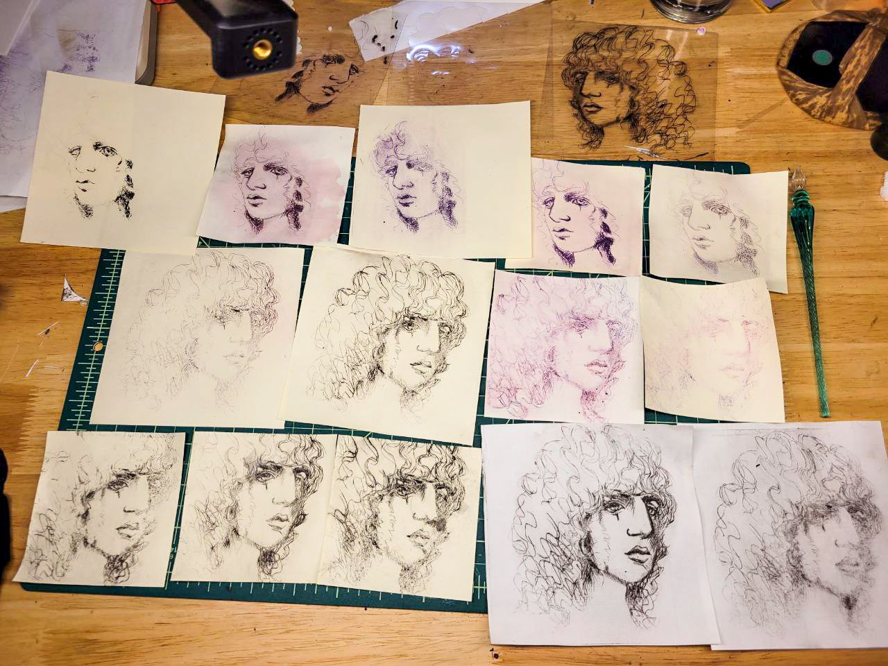 My First Attempt with Dry Point Etching