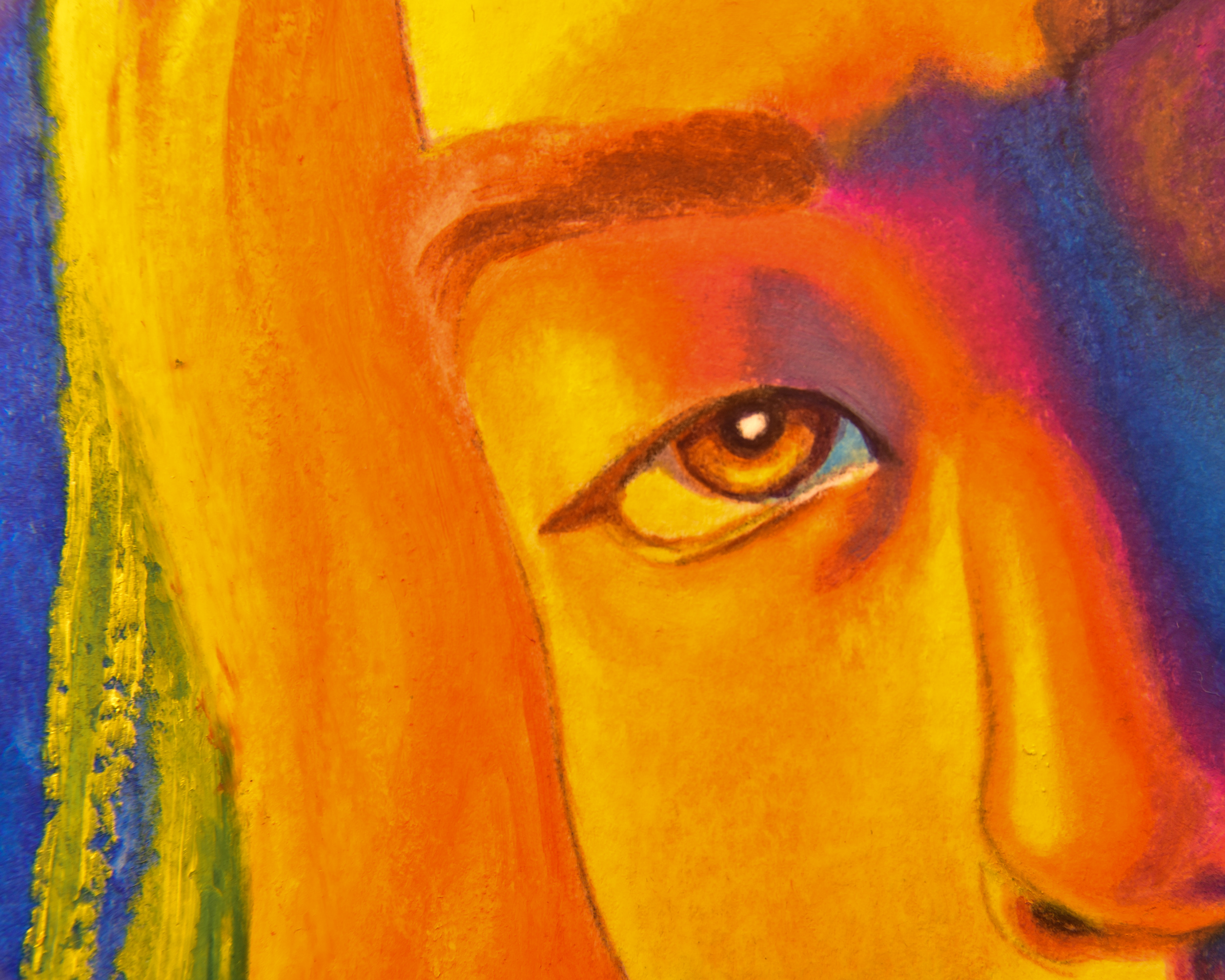 Oil Pastel Portrait With Miracle Medium