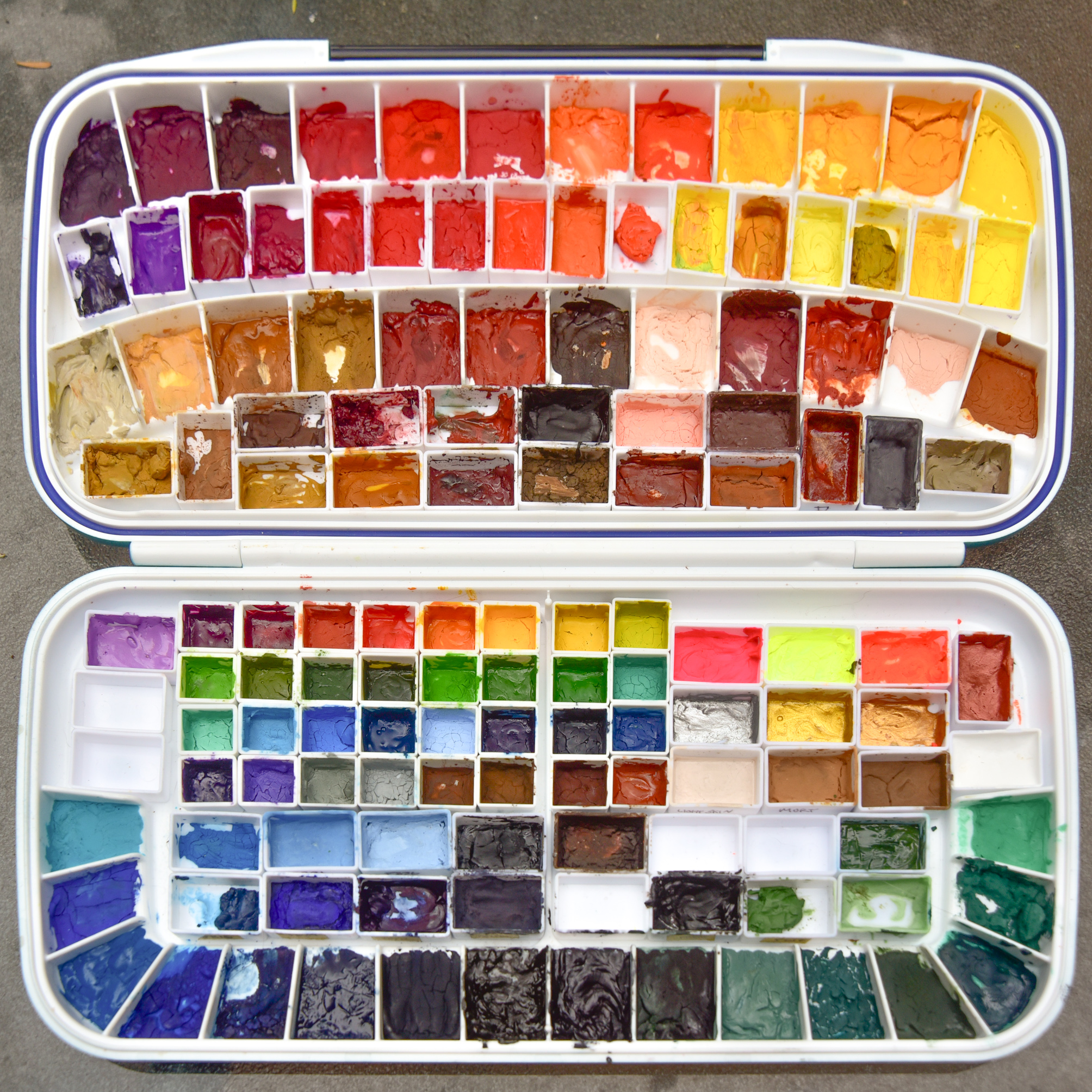 Dried Gouache Palette